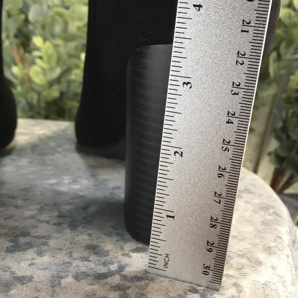 SO Tibia Black 17” Faux Suede Pointed Toe Fashion Slouch Boots WMS 10M🌟NIB🌟 - Picture 6 of 14